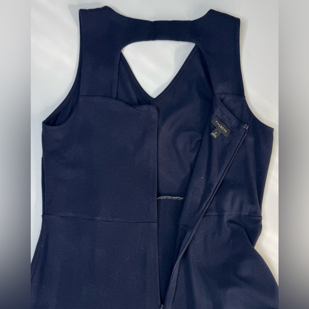 Talbots Open Back Jersey Sleeveless Knit Maxi Dress Small - Picture 8 of 10